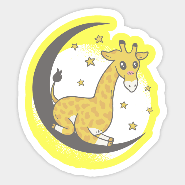 Cute giraffe Sticker by warantornstore